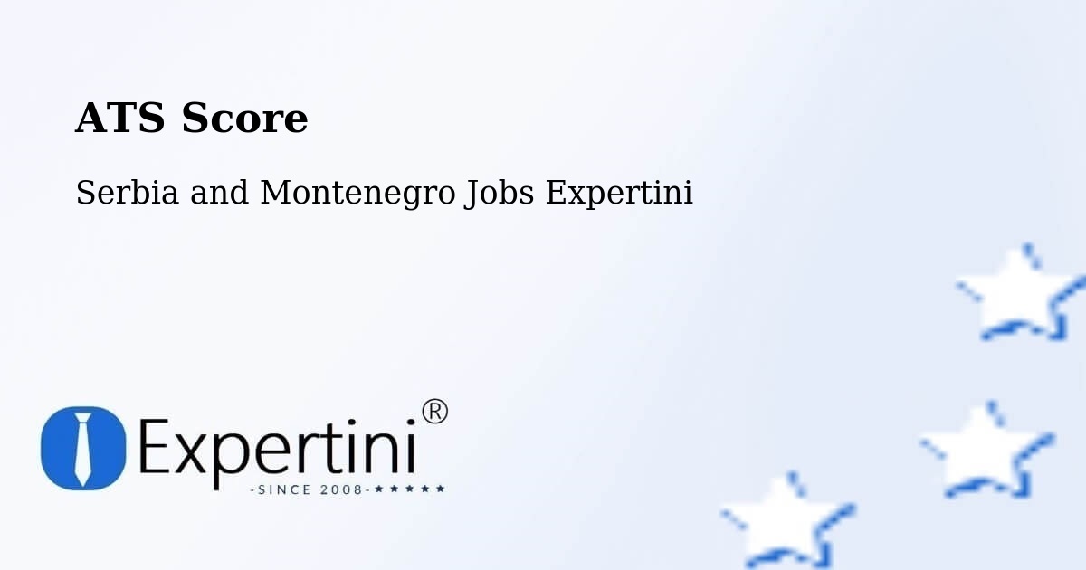 Resume ATS Score & Job Description Match Tool – Sydney - Serbia and Montenegro Jobs Expertini