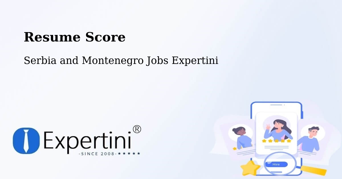 Resume Score & Job Description Match Tool – Sydney - Serbia and Montenegro Jobs Expertini